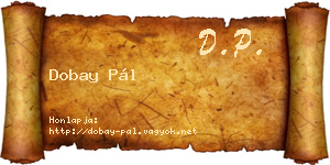 Dobay Pál névjegykártya