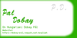 pal dobay business card