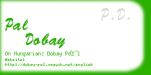 pal dobay business card